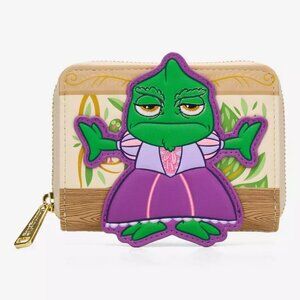 Loungefly Disney Tangled Pascal Wallet Pascal Wearing Dress Zip Around New
